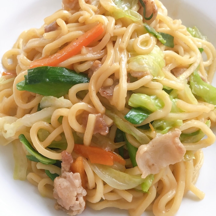 焼きラーメン 市販のラーメンスープで味付け簡単 レシピ 作り方 By さくすず 楽天レシピ